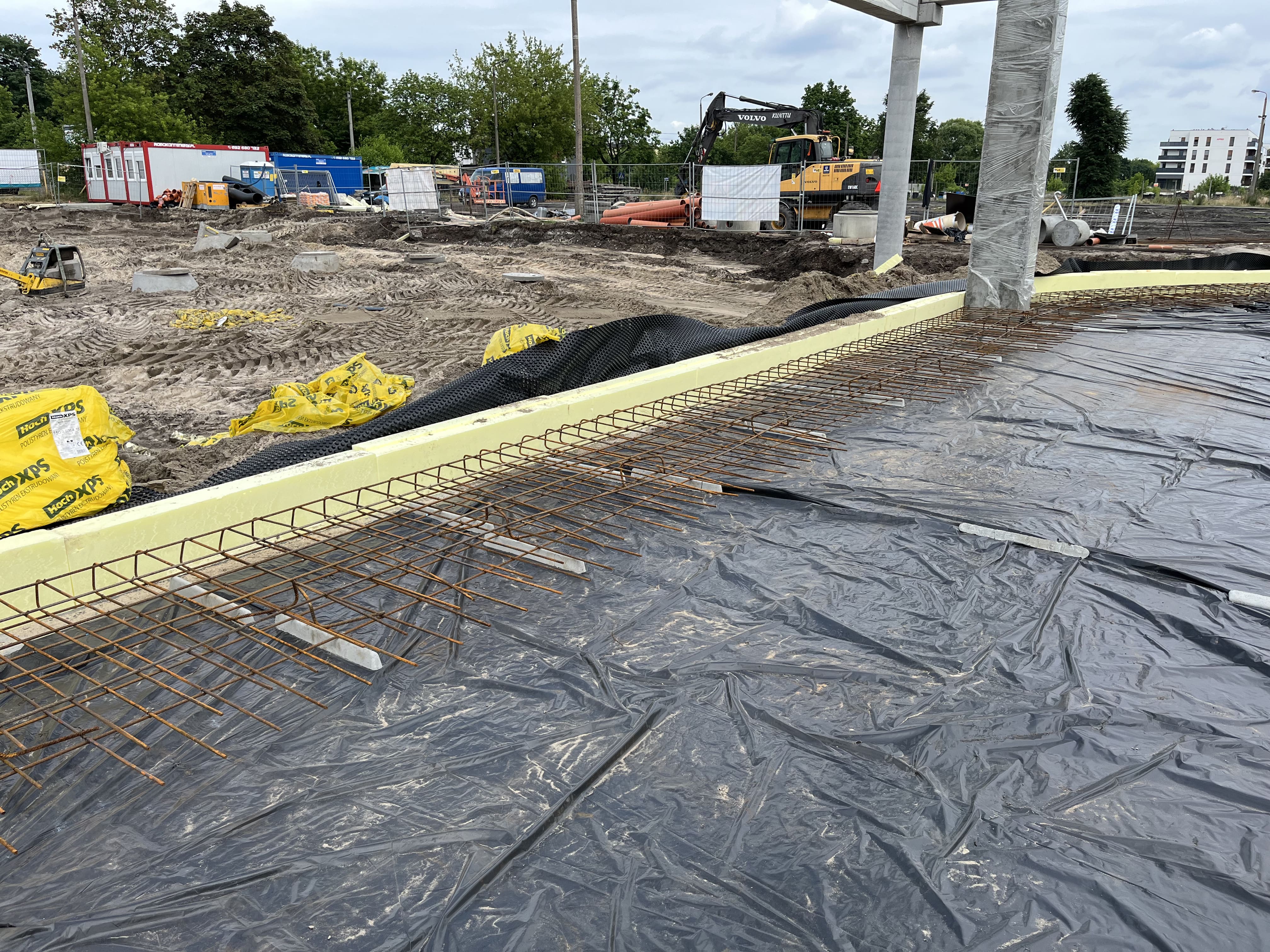 Bydgoszcz: Posadzka pod Regały - Zbrojenie obwodowe