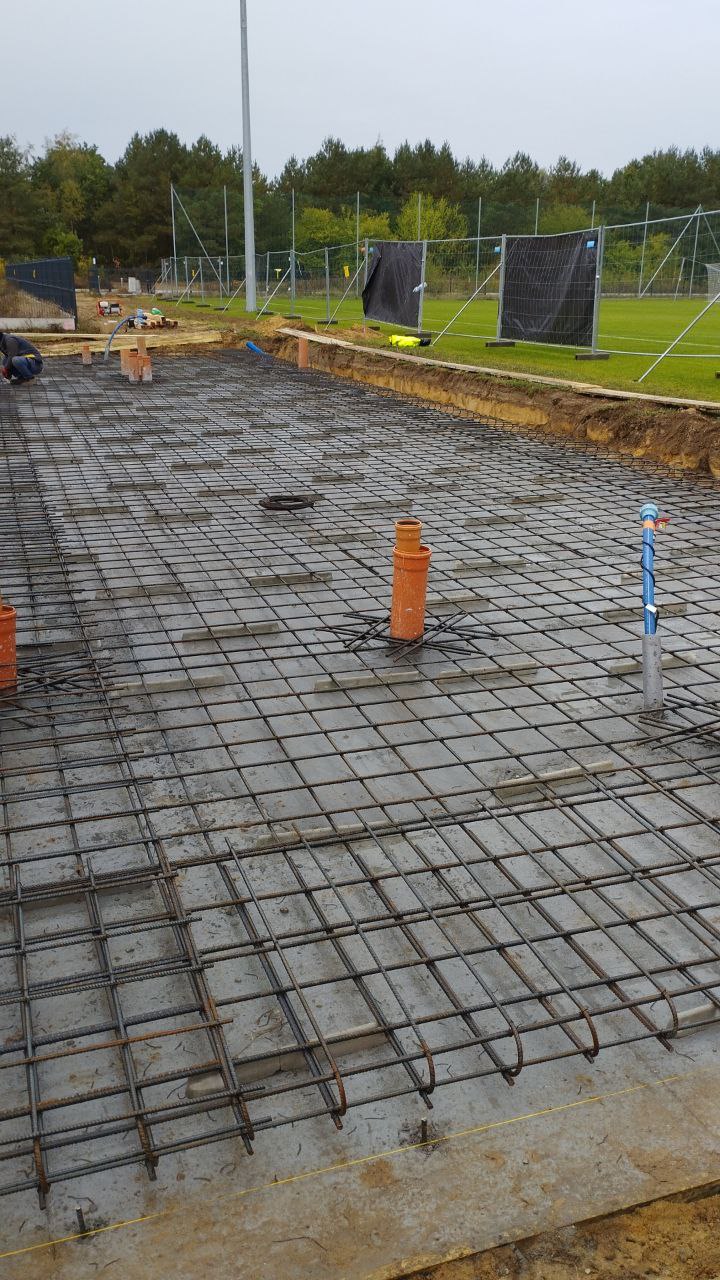 Szczegóły zbrojenia płyty Niemcz